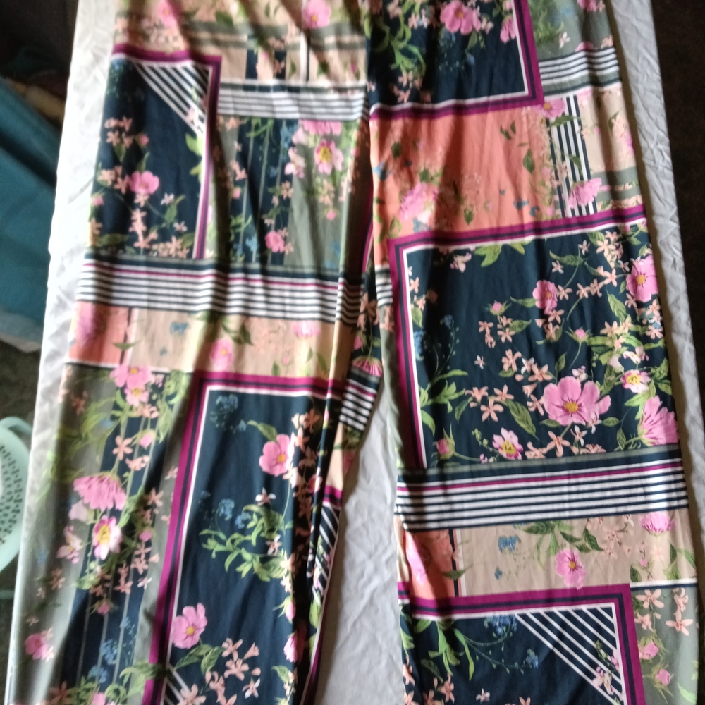 Floral Wide Leg Pants